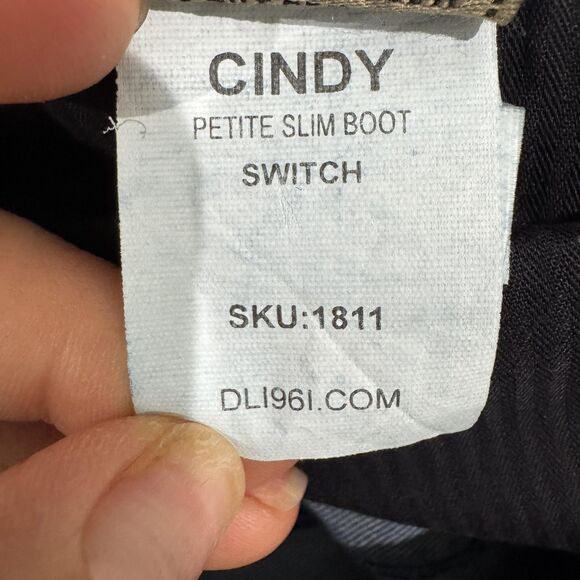 DL1961 Jeans Women's 26 Blue Cindy Petite Slim Boot Switch Stretch Premium Denim - Picture 12 of 13